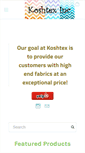 Mobile Screenshot of koshtex.com